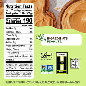Once Again peanut butter on toast shows unsalted, pure peanut flavor