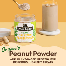 Ingredients highlight peanuts only in Once Again Powder