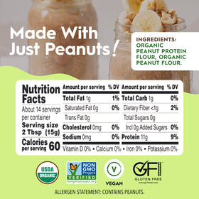 Smooth shake with Once Again Peanut Butter Powder for creamy texture