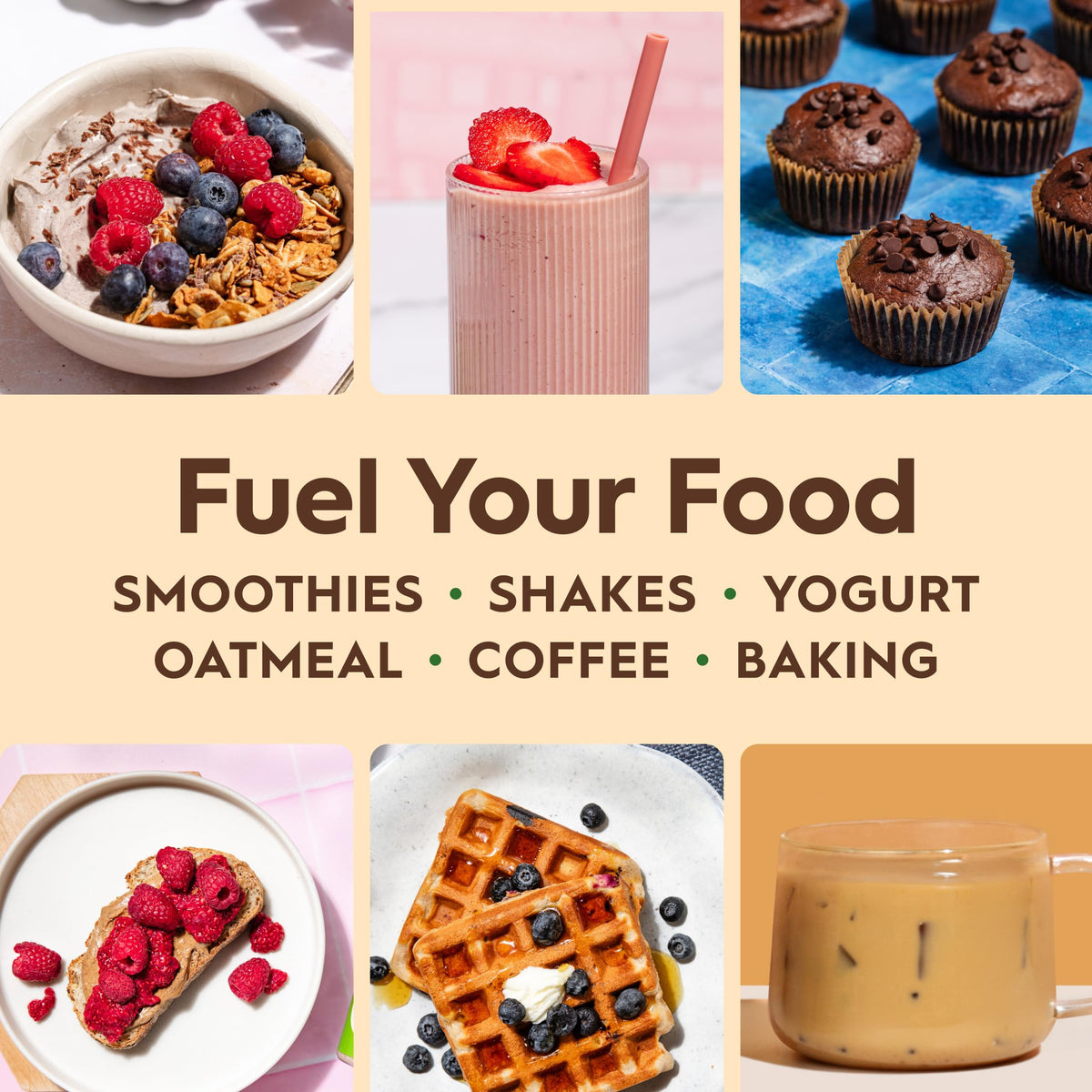 Yogurt bowl mixed with Once Again Powder for protein flavor