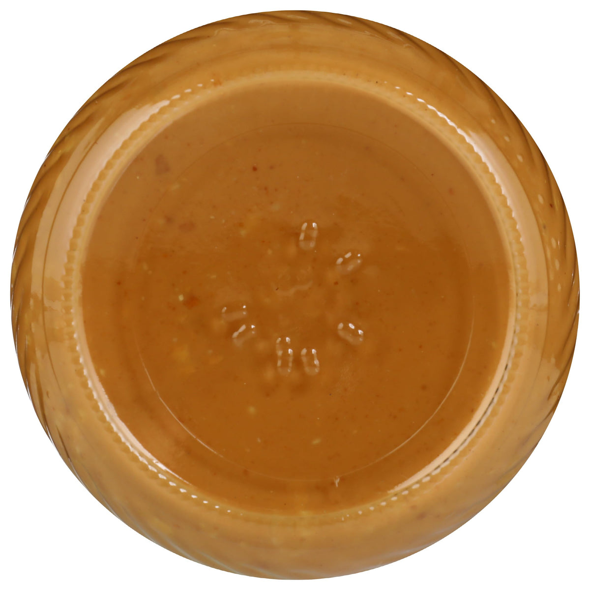 Once Again unsalted peanut butter jar back shows nutrition for mindful eating