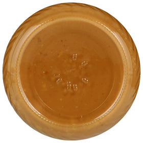 Once Again unsalted peanut butter jar back shows nutrition for mindful eating