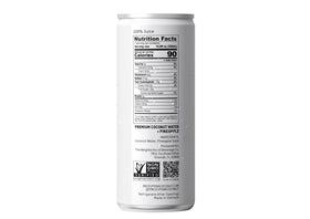 Product on desk with natural leaves for all-natural refreshment.