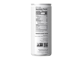 Once Upon A Coconut electrolytes hydration label on can