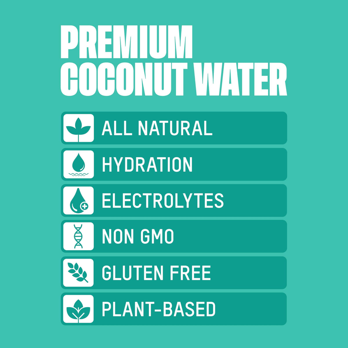 Once Upon a Coconut electrolytes label highlighting potassium, calcium, and magnesium.