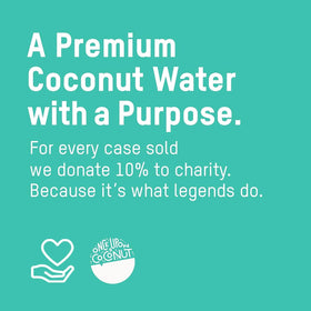 Once Upon a Coconut gluten-free plant-based drink label for clear dietary choices.