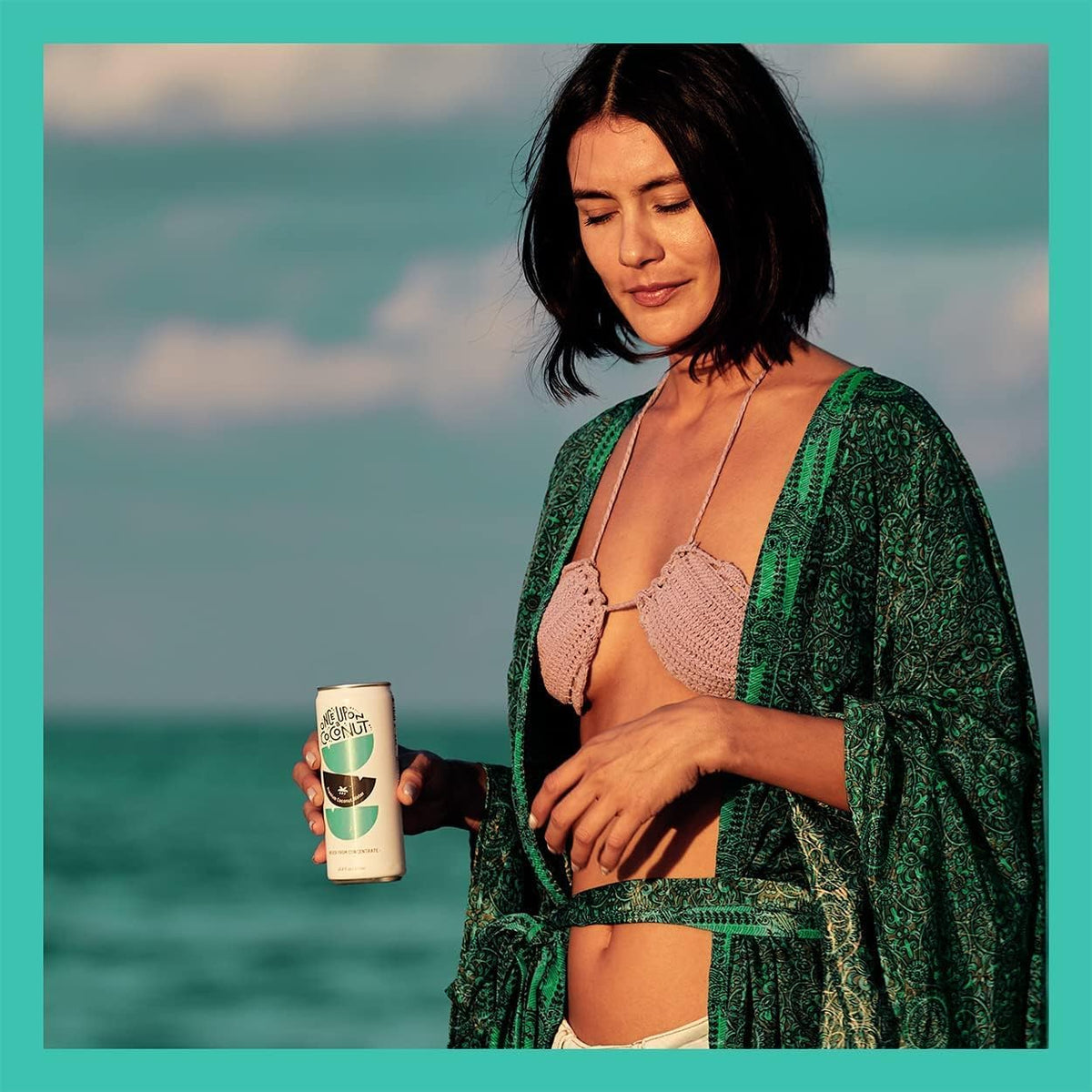 Once Upon a Coconut non-GMO badge on the can.