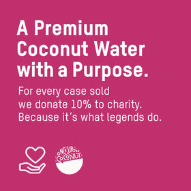 Once Upon a Coconut on-the-go lifestyle with ocean breeze branding.