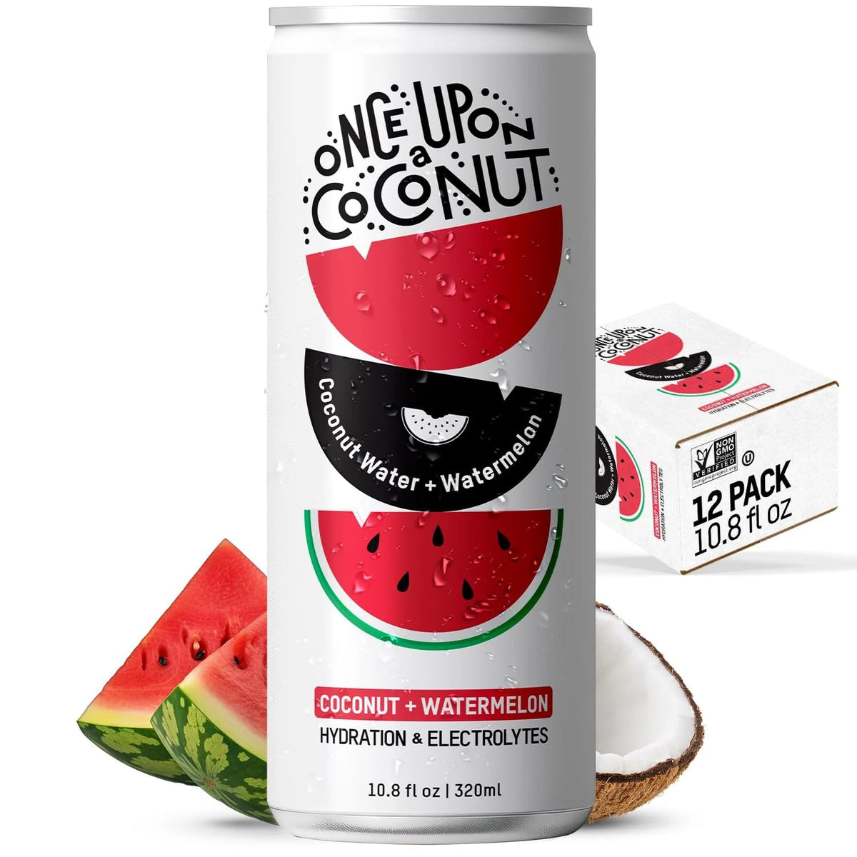 Once Upon A Coconut watermelons cans pack for refreshing hydration