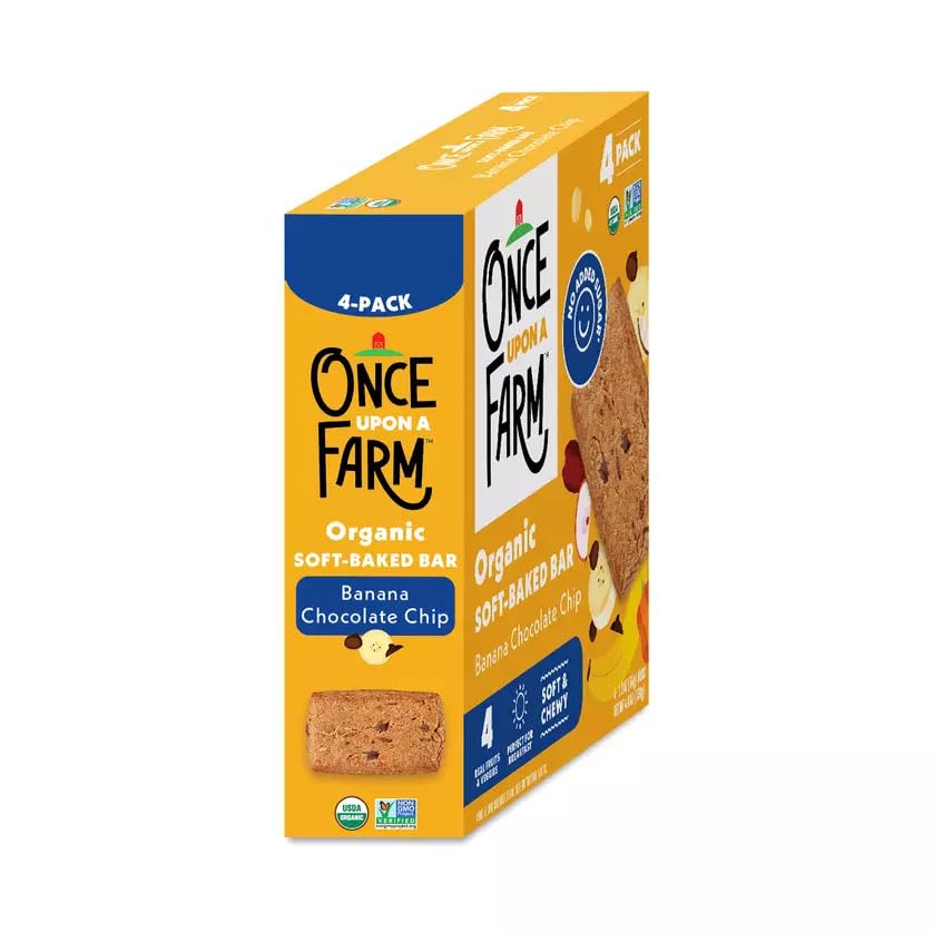 Once Upon a Farm Jennifer Garner-inspired branding on packaging.