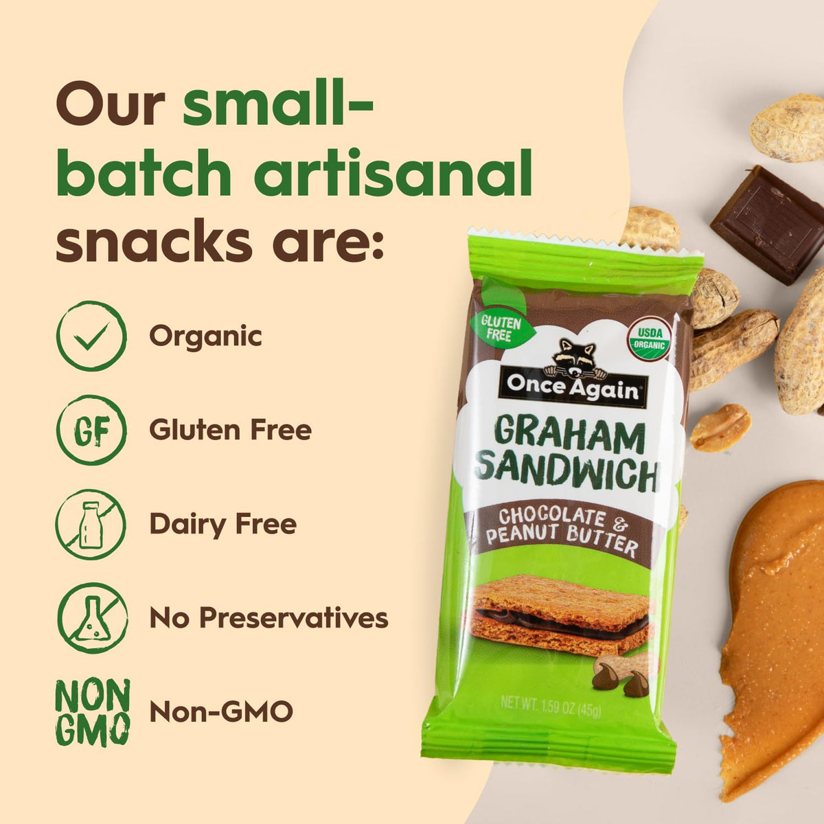 Once Again kids-lunchbox image suggests gluten-free option for school meals