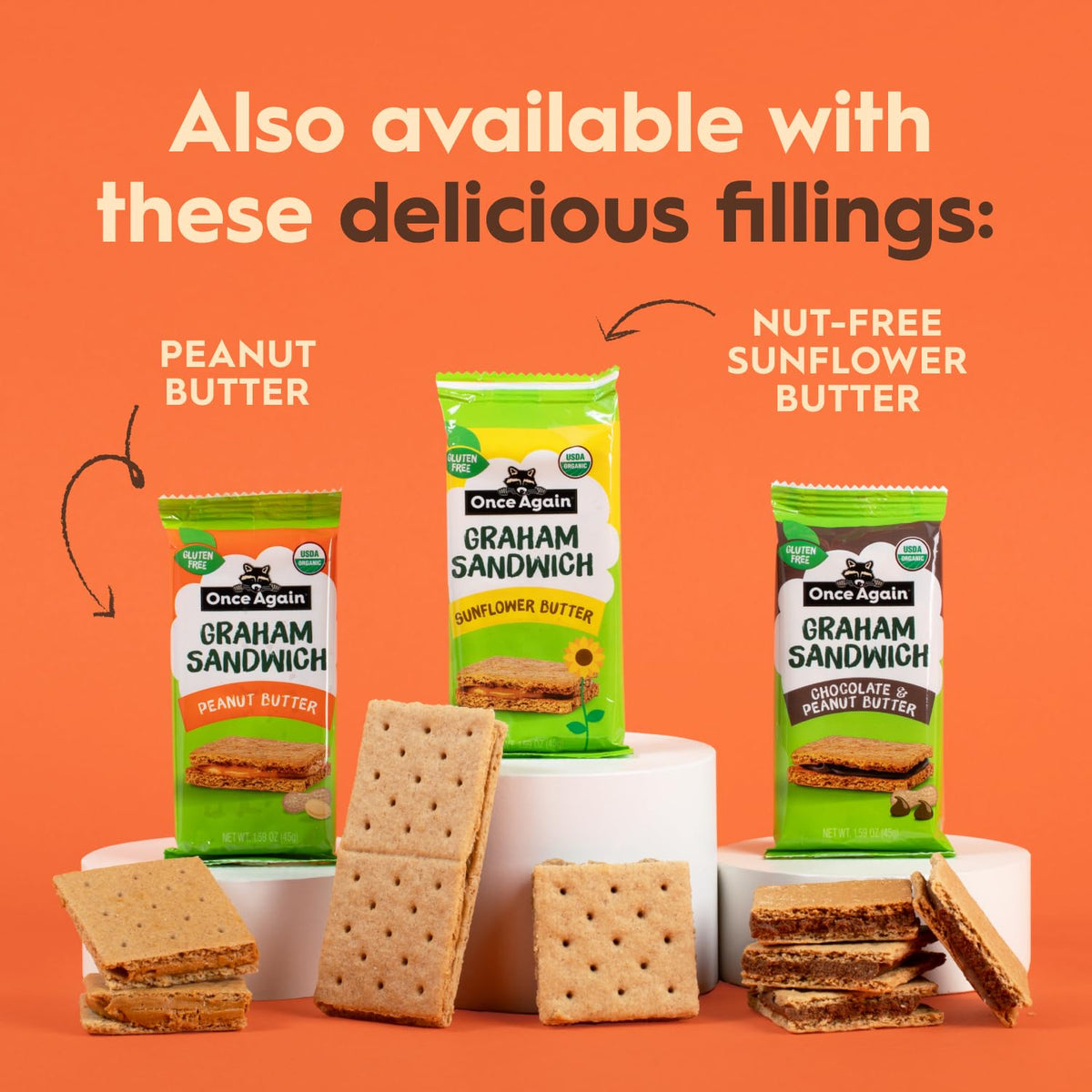 Once Again twelve-pack snack box displays ready-to-ship gluten-free treats