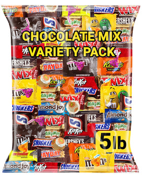 ONE CANDY WAY assorted chocolate variety pack arranged for sharing at gatherings