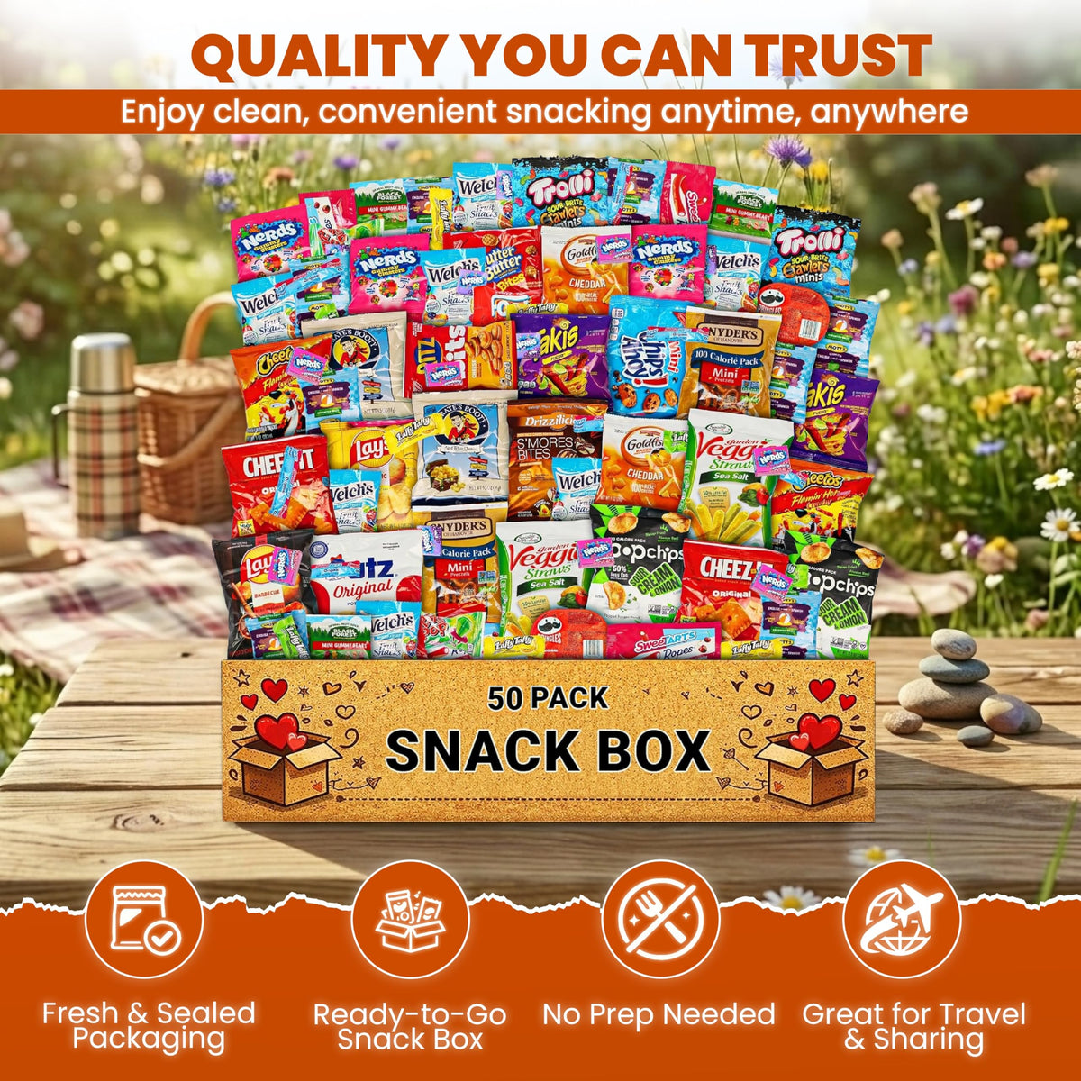 ONE CANDY WAY cookies chips bars popcorn snacks in a mixed assortment