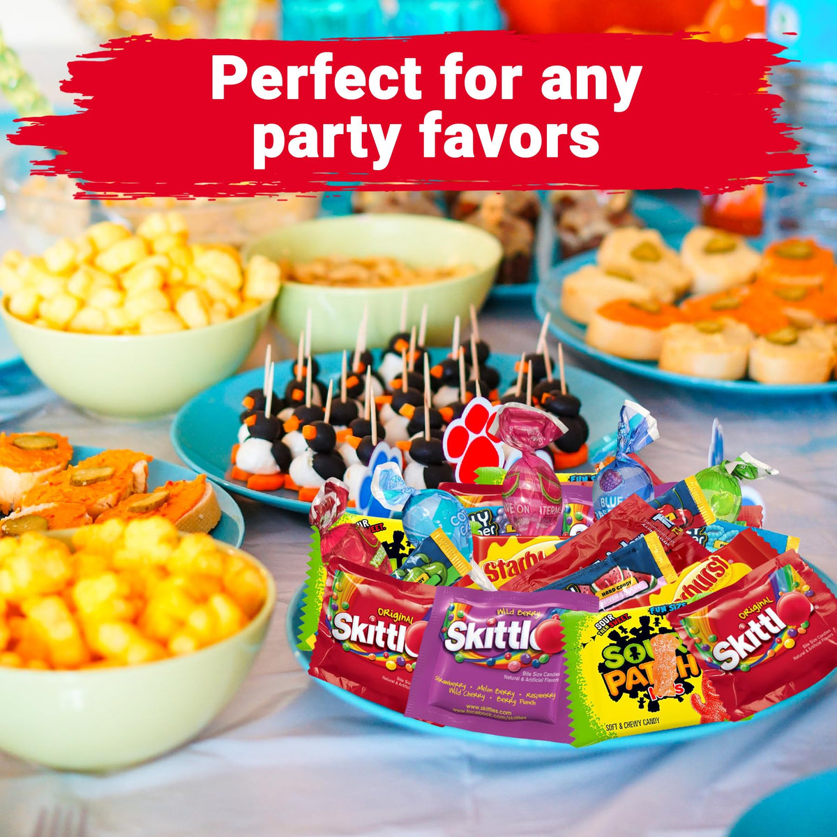 Office break room bowl with ONE CANDY WAY bulk candy as convenient snacking.