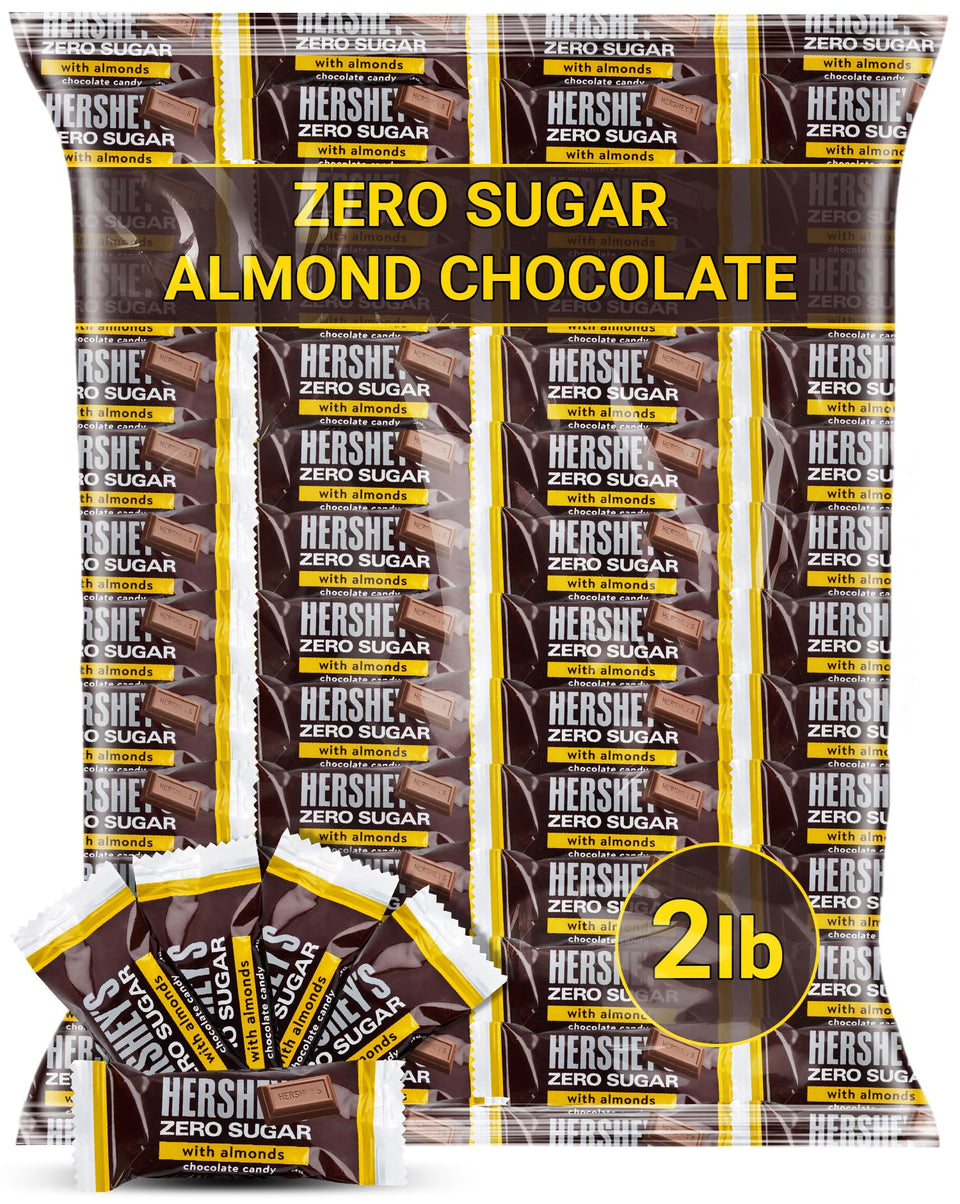 ONE CANDY WAY sugar-free chocolate almond mini bar, ideal for keto-friendly snacking