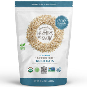 One Degree gluten-free sprouted quick oats in a bowl for a wholesome breakfast.