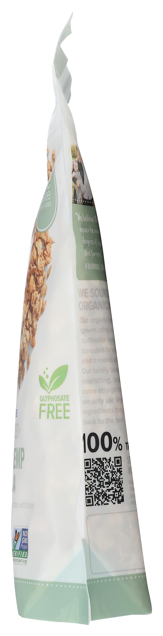 Serving with yogurt: One Degree granola oat honey hemp enhances a breakfast bowl