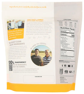 Close-up texture of One Degree Organic Foods sprouted oats ideal for breakfast