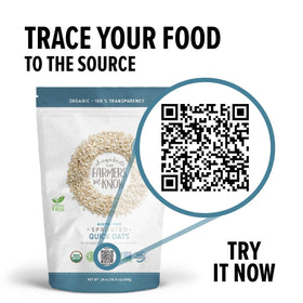 One Degree Organic Foods Sprouted Quick Oats gluten-free certification seal