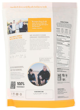 One Degree Organic Foods sprouted rolled oats bag, gluten-free option.