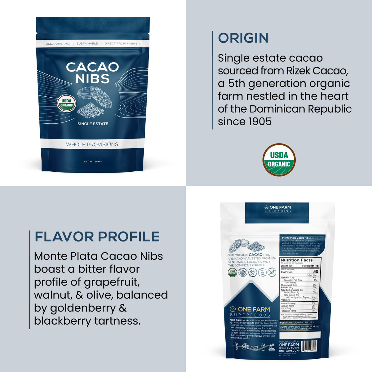 WAAYB cacao nibs ideal for baking desserts and snacks.