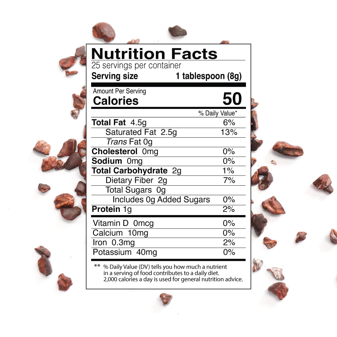 Label highlights organic sourcing and sustainability of WAAYB nibs.