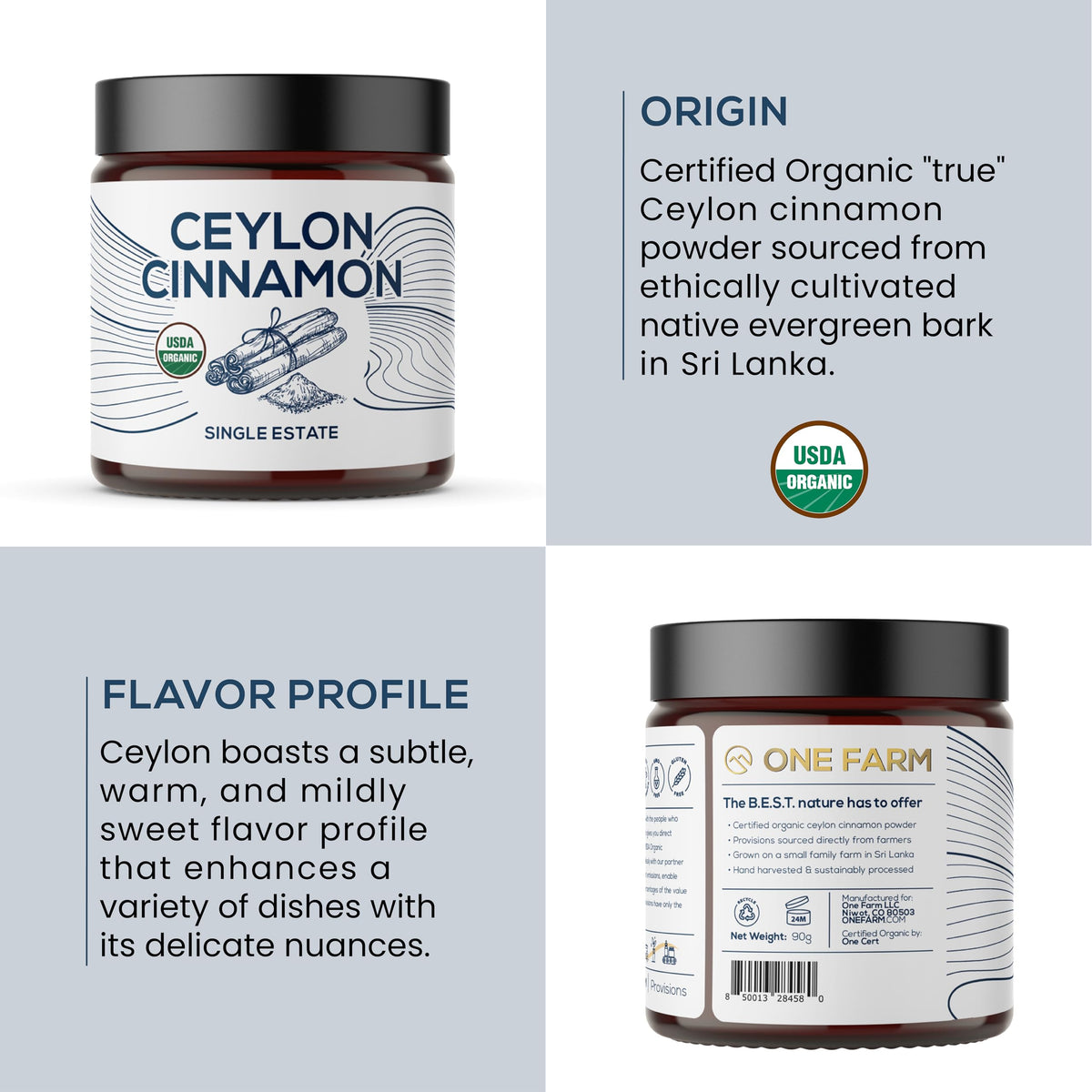 One Farm by WAAYB resealable jar packaging—convenient storage preserves freshness