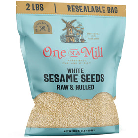 One in A Mill hulled sesame seeds 2 lb bag for tahini and dressings