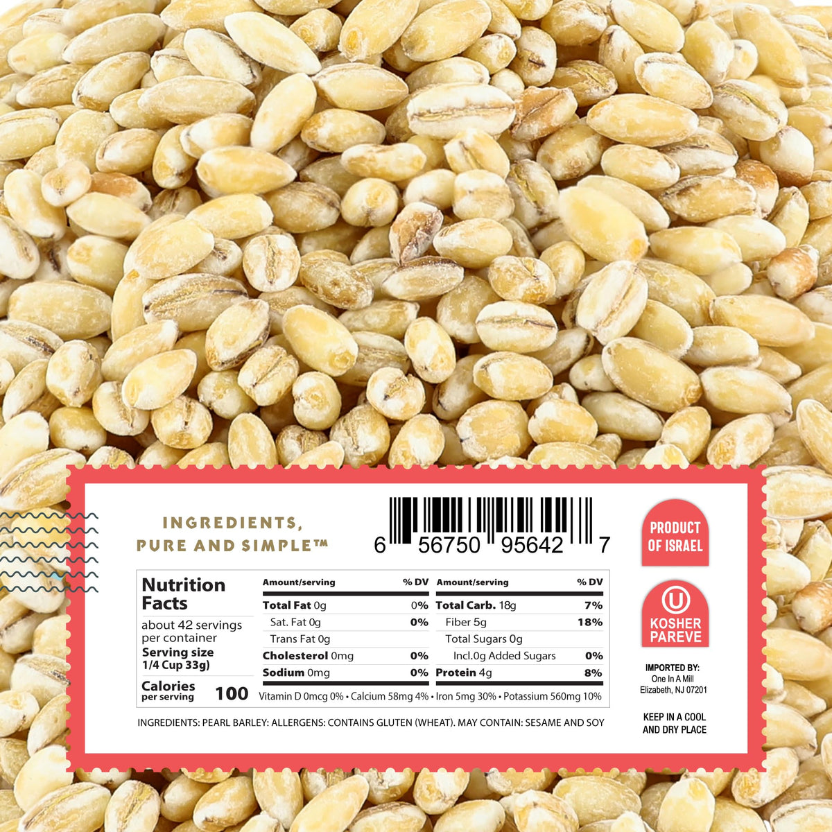 ONE IN A MILL Pearl Barley bowl-serving image, ready-to-serve on busy weeknights.