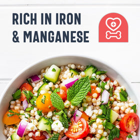 ONE IN A MILL Pearl Barley fiber-rich image, boosts fiber in salads and casseroles.