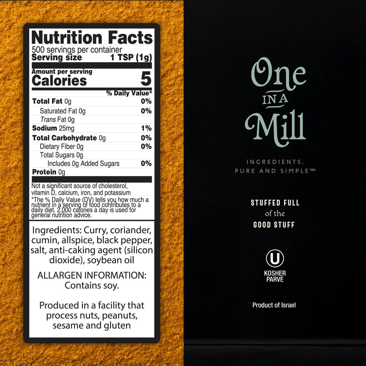 ONE IN A MILL shawarma seasoning pour demonstrating even flavor distribution