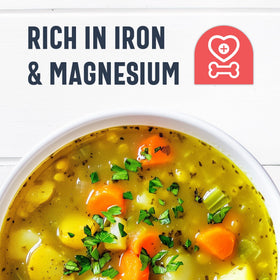 One In A Mill yellow split peas on pantry shelf signaling vegan protein options.