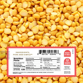 One In A Mill yellow split peas ready dish served with spices and herbs.