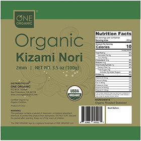 One Organic Kizami Nori packaging keeps seaweed fresh.