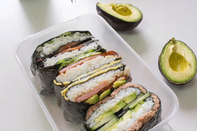 One Organic Sushi Nori sheet with veggies highlighting vitamins and minerals for a balanced meal.