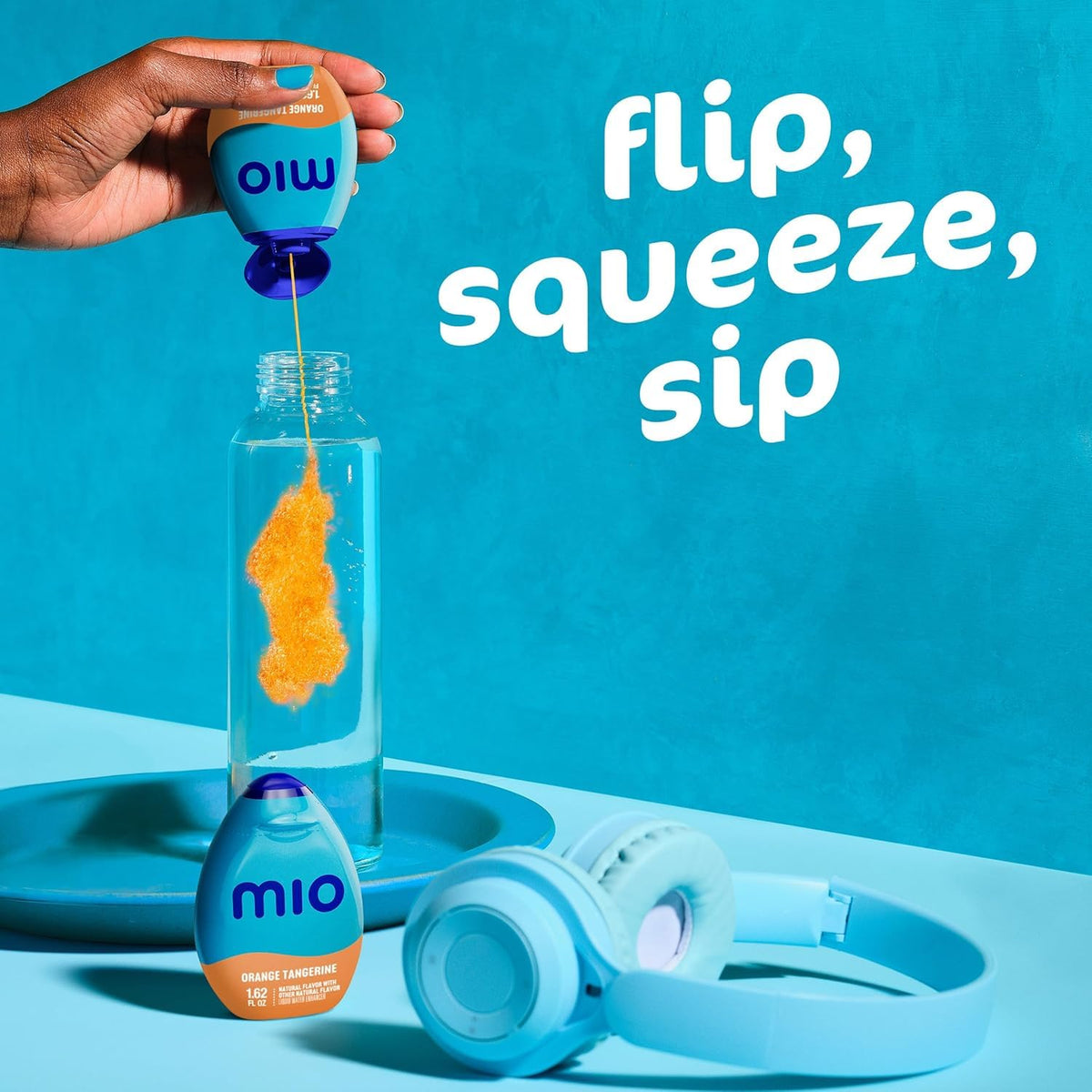 One squeeze releases full citrus taste into water.