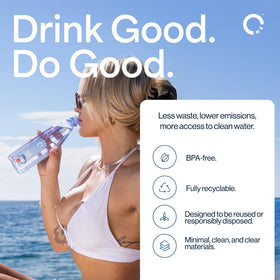 ONE Water crisp, clean taste captures mountain freshness in every sip
