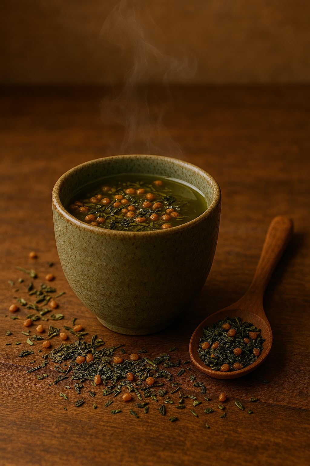 ONE WITH TEA Organic Genmaicha packaging highlights premium organic sourcing.