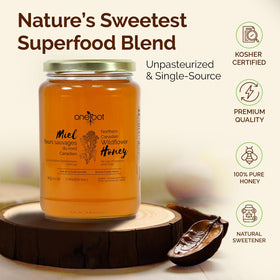 OneRoot wildflower honey spoon dip demonstrates convenient, mess-free serving