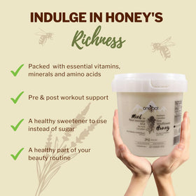 OneRoot honey drizzle on toast adds depth and sweetness.