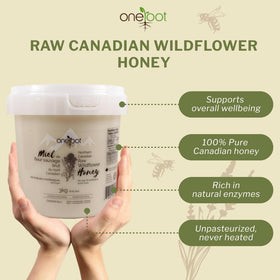 OneRoot raw honey with creamy texture ideal for spreading on toast.