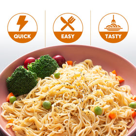 ONETANG no-sodium ramen noodles promoting a balanced meal with salt-free option
