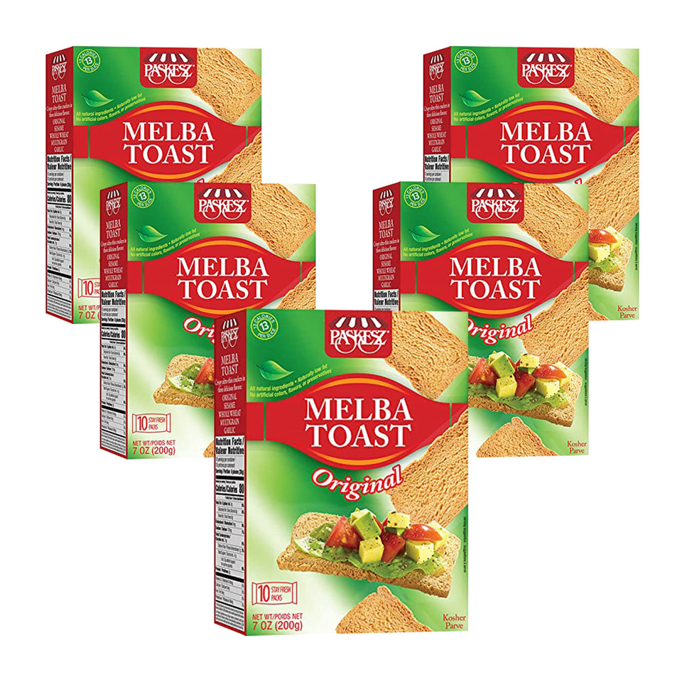Only Kosher Candy Melba Toast slices crisp original flavor for a light snack