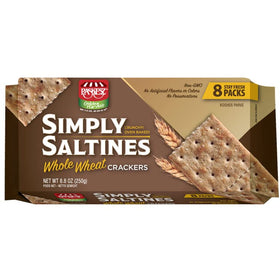 Only Kosher Candy whole wheat crackers close-up showing crunchy bite ideal for lunchboxes.
