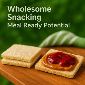 Only Kosher Candy whole grain brown rice base rice cake with sea salt.