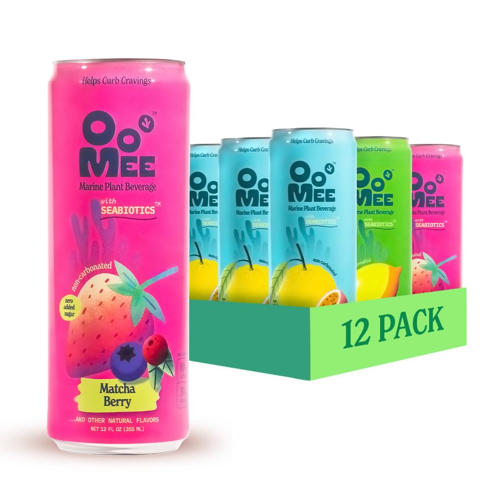 OoMee Fruity Matcha Berry can for a refreshing, sustained energy boost