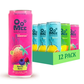 OoMee Fruity Matcha Berry can for a refreshing, sustained energy boost
