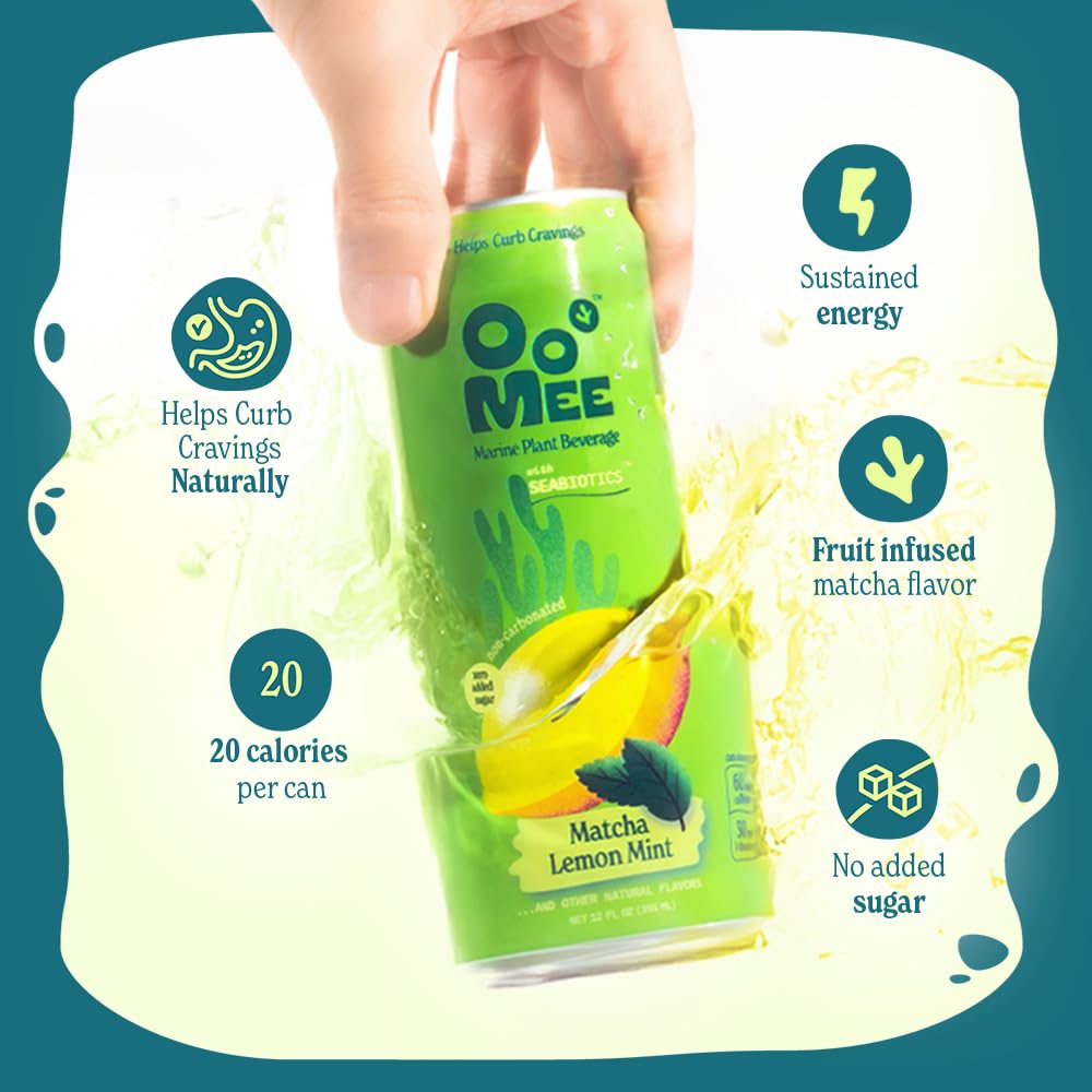 OoMee Fruity Matcha Passionfruit-Yuzu closeup emphasizes exotic flavor and mood lift
