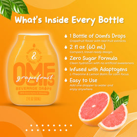 Oomfs Drops fruit-forward flavor close-up showing natural extracts and zero sugar